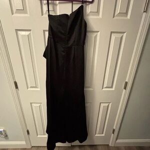 Mori Lee Black Strapless Gown